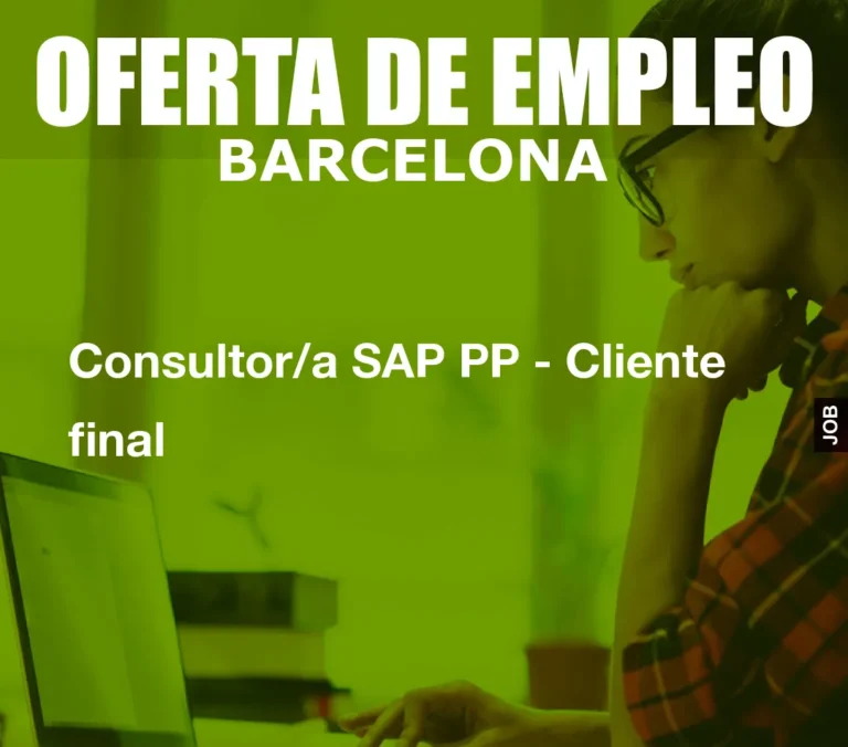 Consultor/a SAP PP – Cliente final