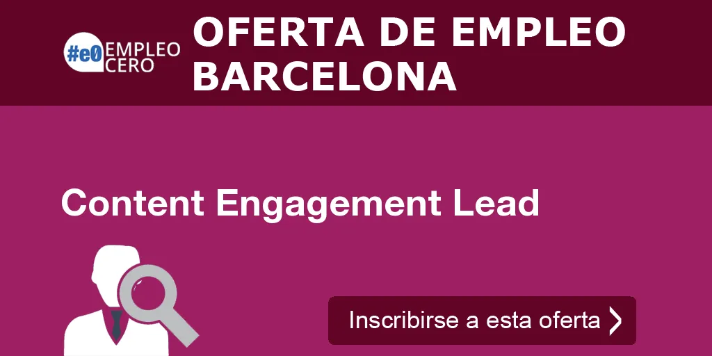 Content Engagement Lead