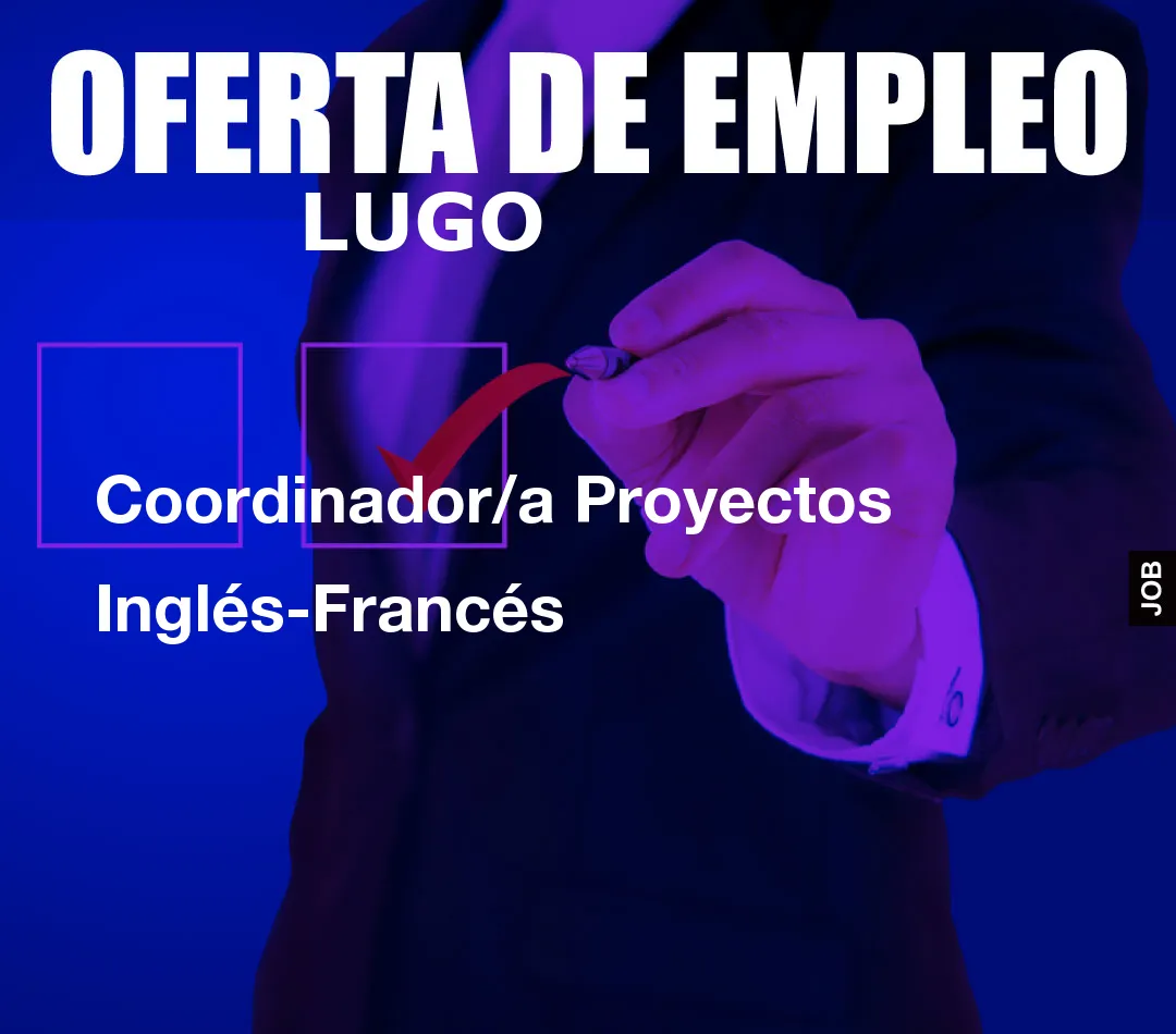 Coordinador/a Proyectos Inglés-Francés