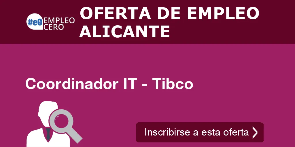 Coordinador IT - Tibco