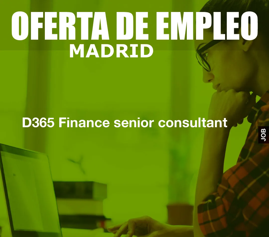 D365 Finance senior consultant