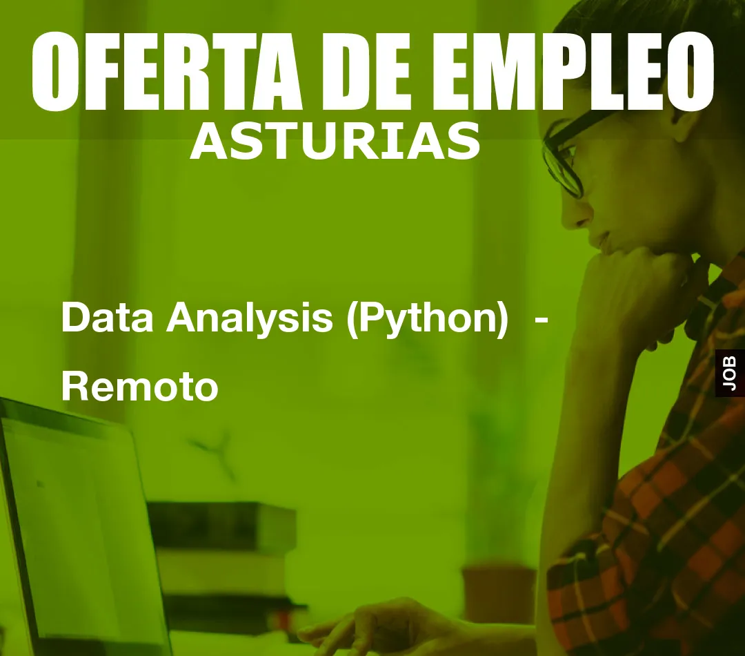 Data Analysis (Python)  – Remoto