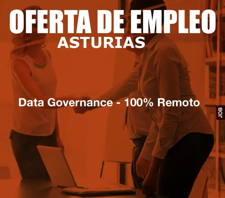 Data Governance – 100% Remoto