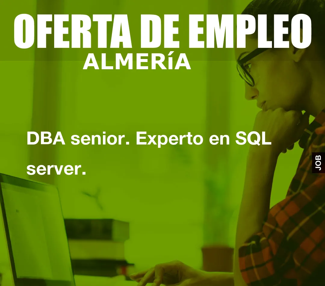 DBA senior. Experto en SQL server.