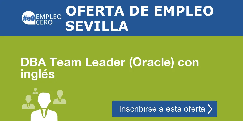 DBA Team Leader (Oracle) con inglés