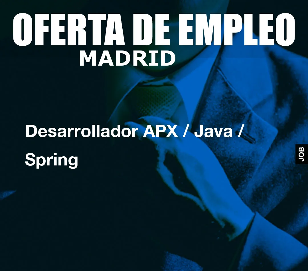 Desarrollador APX / Java / Spring