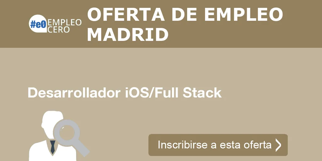 Desarrollador iOS/Full Stack