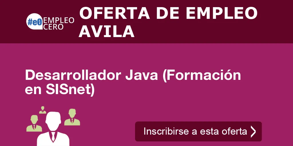 Desarrollador Java (Formación en SISnet)