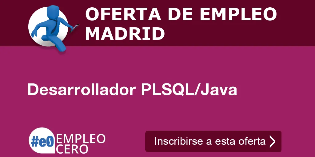 Desarrollador PLSQL/Java