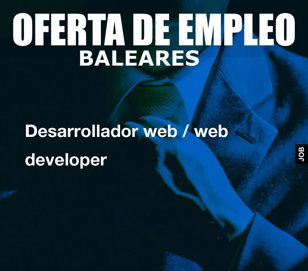Desarrollador web / web developer