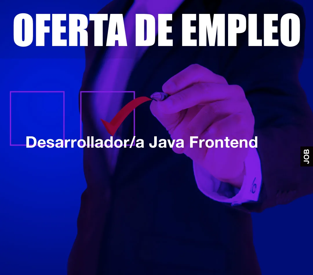 Desarrollador/a Java Frontend