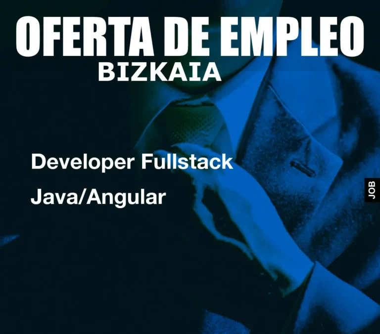 Developer Fullstack Java/Angular