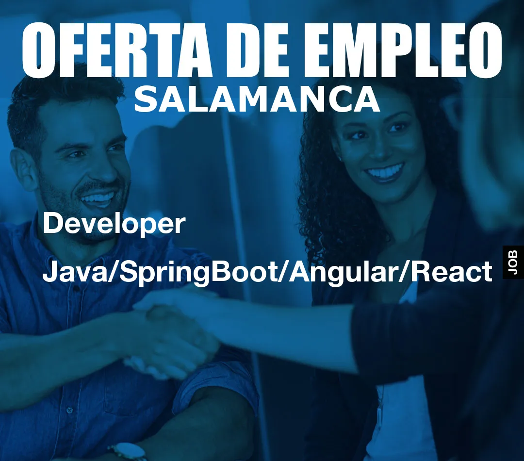 Developer Java/SpringBoot/Angular/React