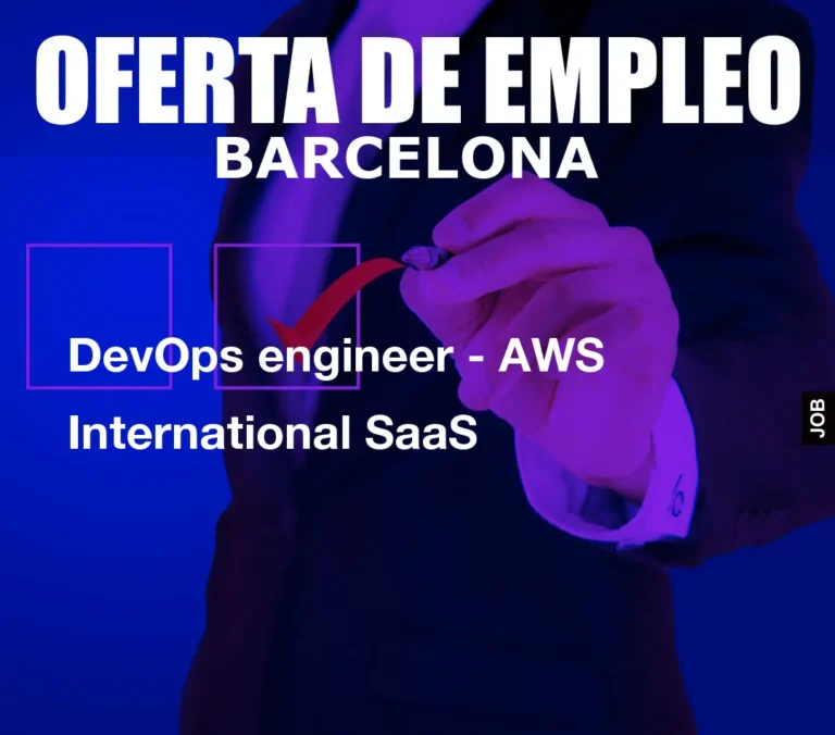 DevOps engineer – AWS International SaaS