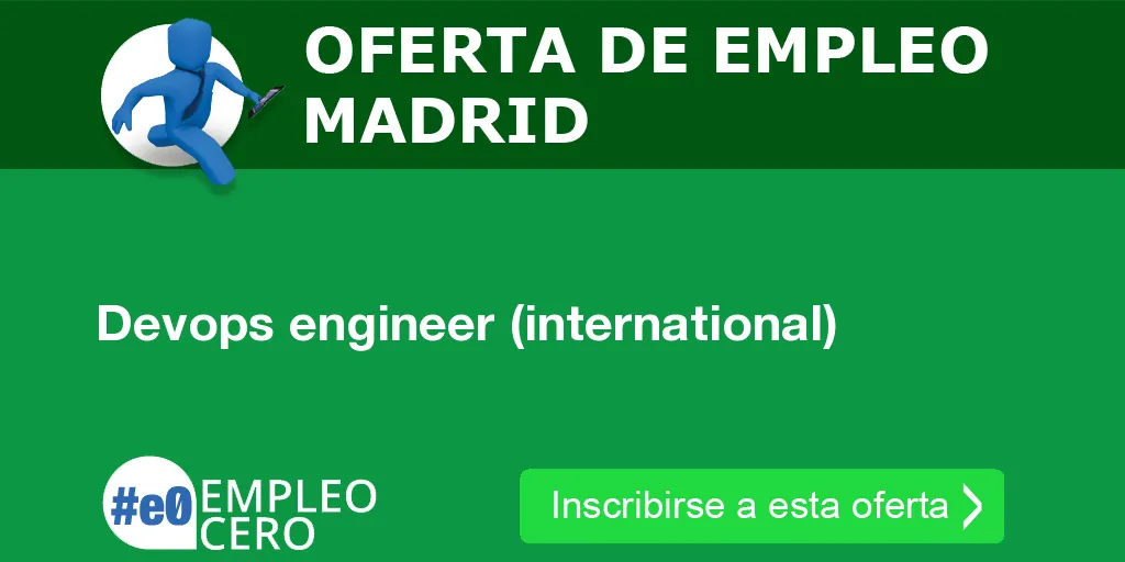 Devops engineer (international)