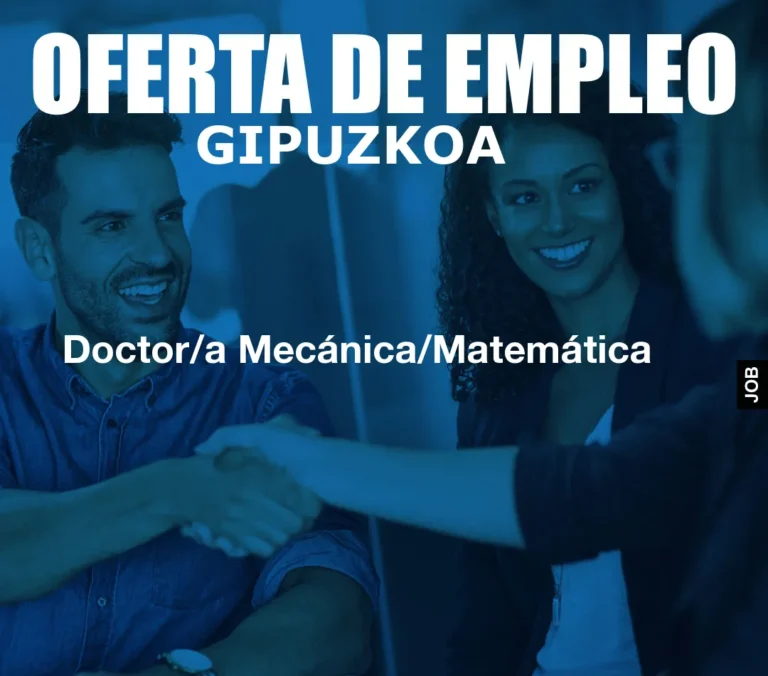 Doctor/a Mecánica/Matemática