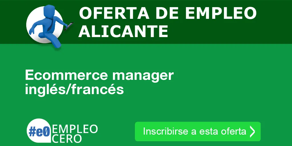 Ecommerce manager inglés/francés