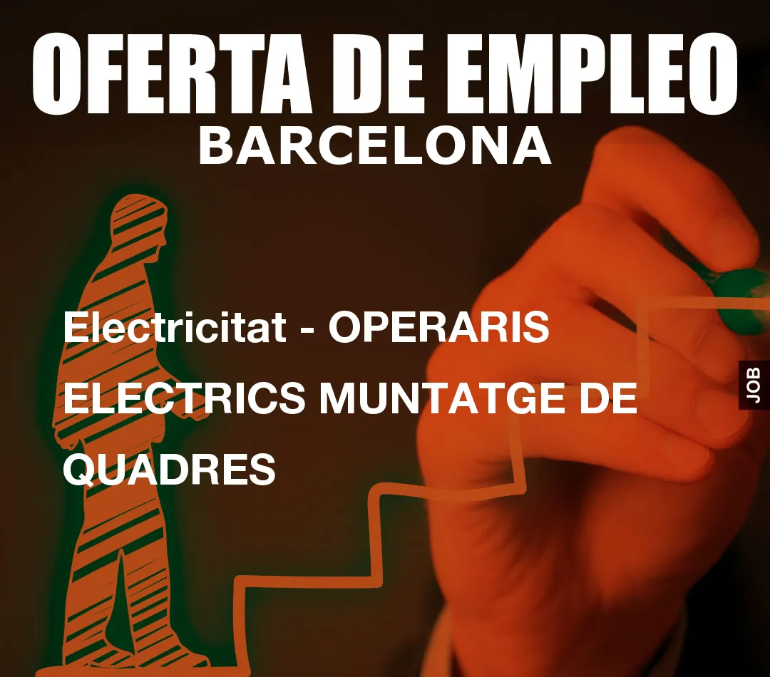 Electricitat – OPERARIS ELECTRICS MUNTATGE DE QUADRES