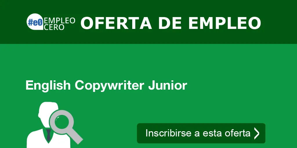 English Copywriter Junior