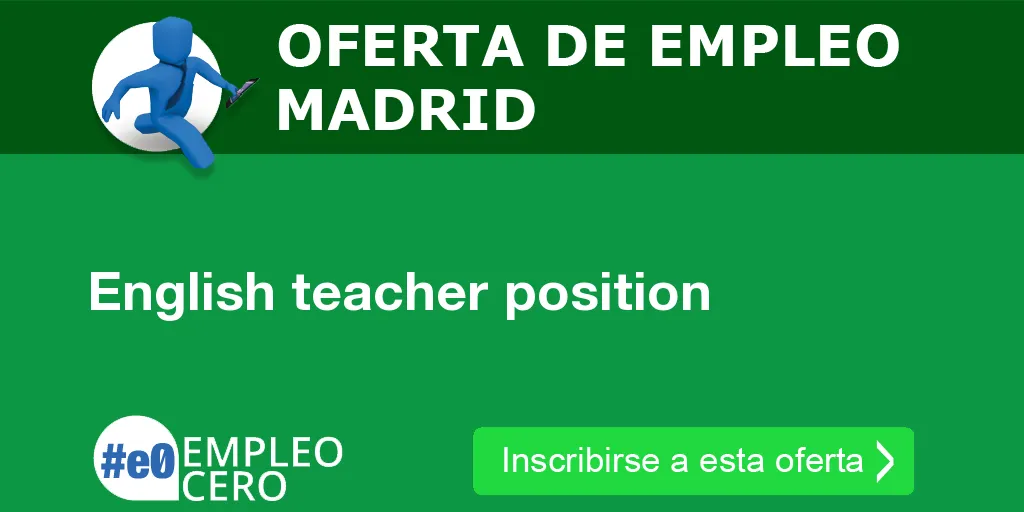 English teacher position
