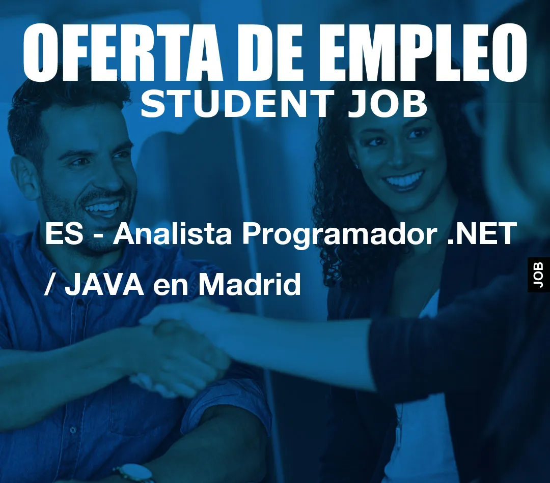 ES – Analista Programador .NET / JAVA en Madrid