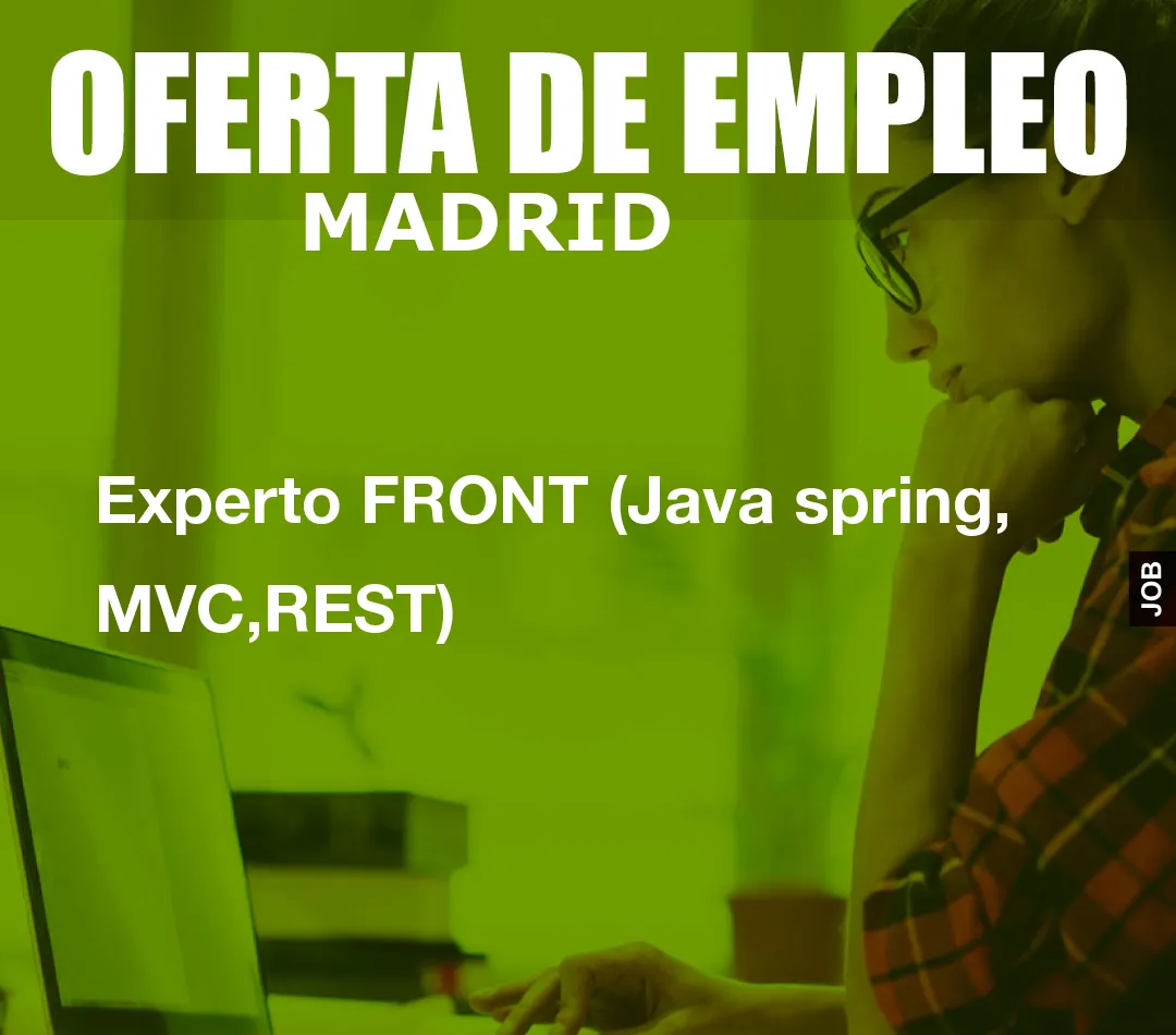 Experto FRONT (Java spring, MVC,REST)