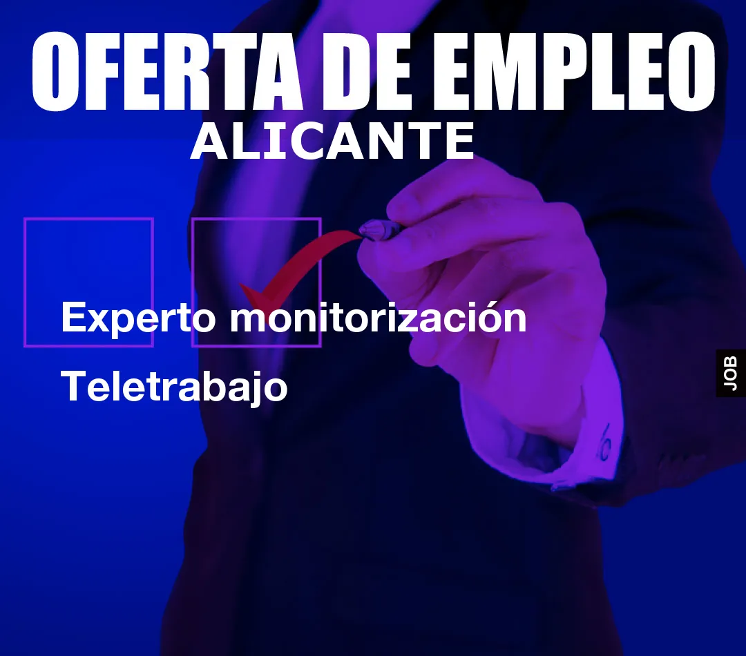Experto monitorización Teletrabajo