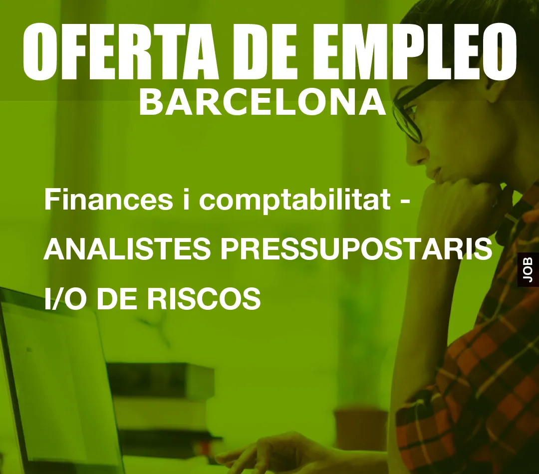 Finances i comptabilitat – ANALISTES PRESSUPOSTARIS I/O DE RISCOS