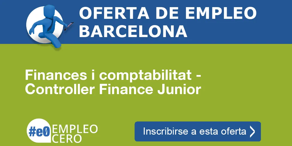 Finances i comptabilitat - Controller Finance Junior
