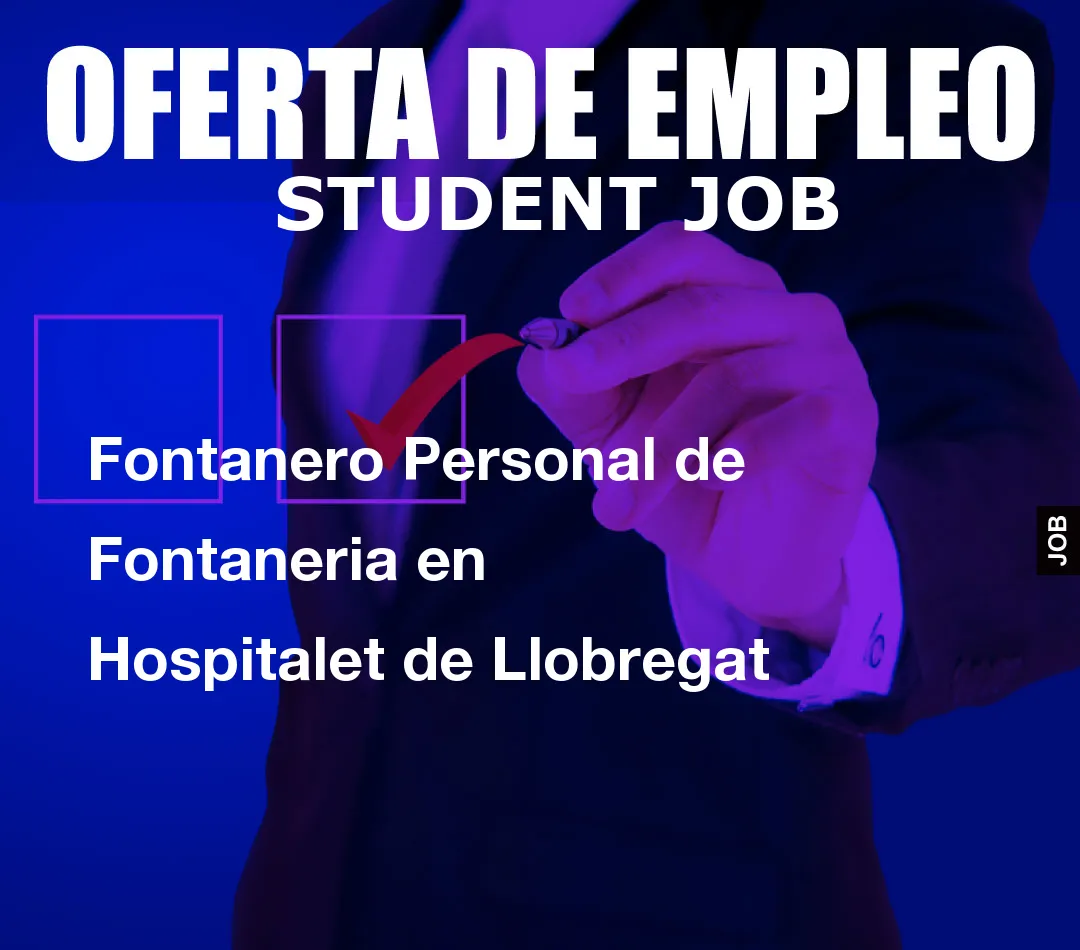 Fontanero Personal de Fontaneria en Hospitalet de Llobregat