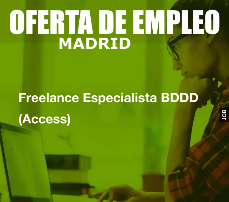 Freelance Especialista BDDD (Access)
