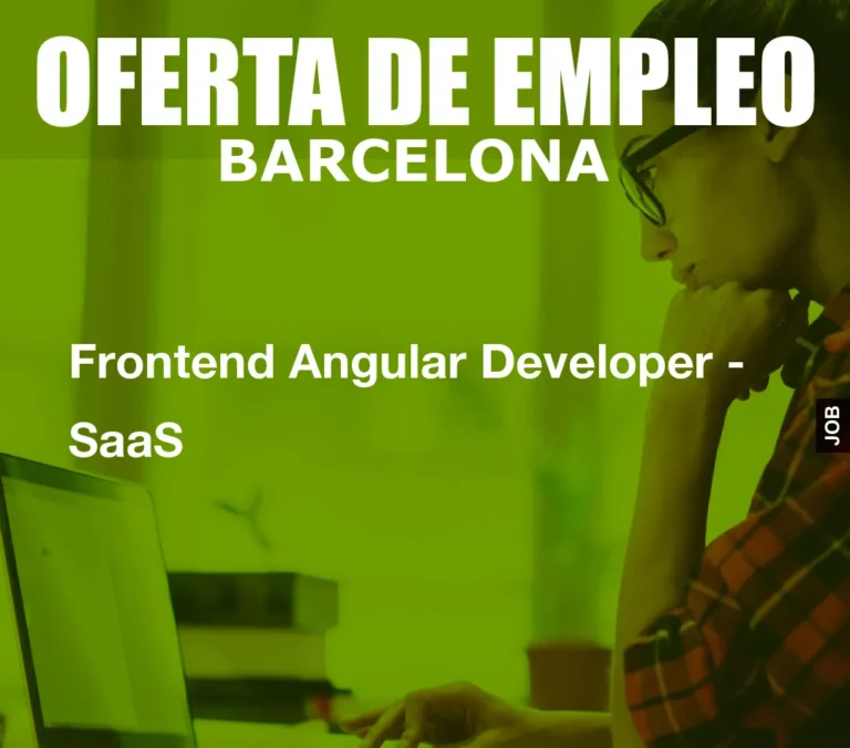 Frontend Angular Developer – SaaS