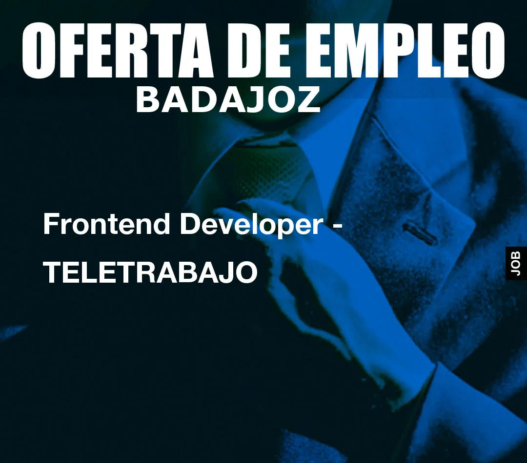 Frontend Developer – TELETRABAJO