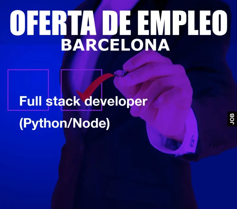 Full stack developer (Python/Node)