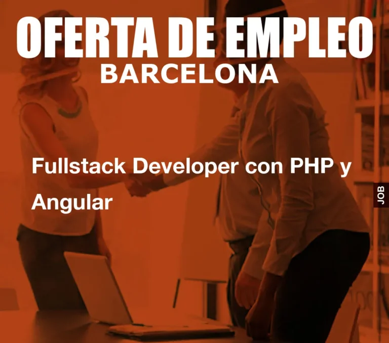 Fullstack Developer con PHP y Angular