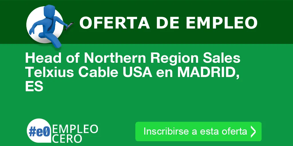 Head of Northern Region Sales Telxius Cable USA en MADRID, ES