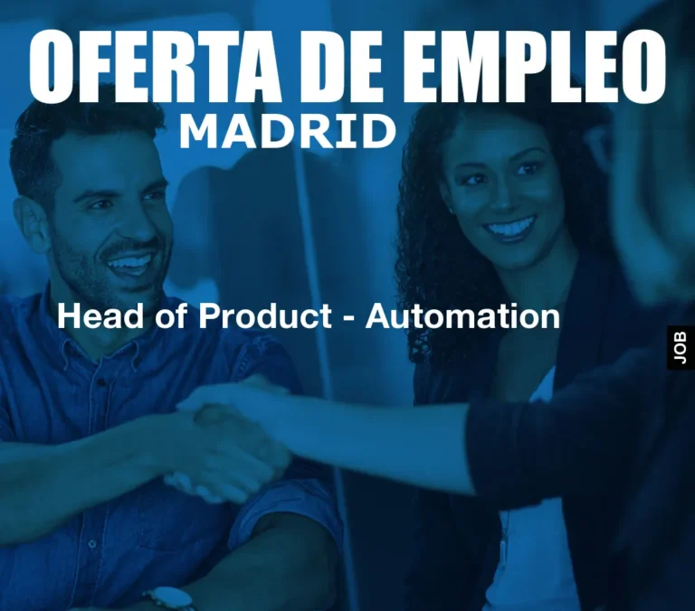 Head of Product – Automation