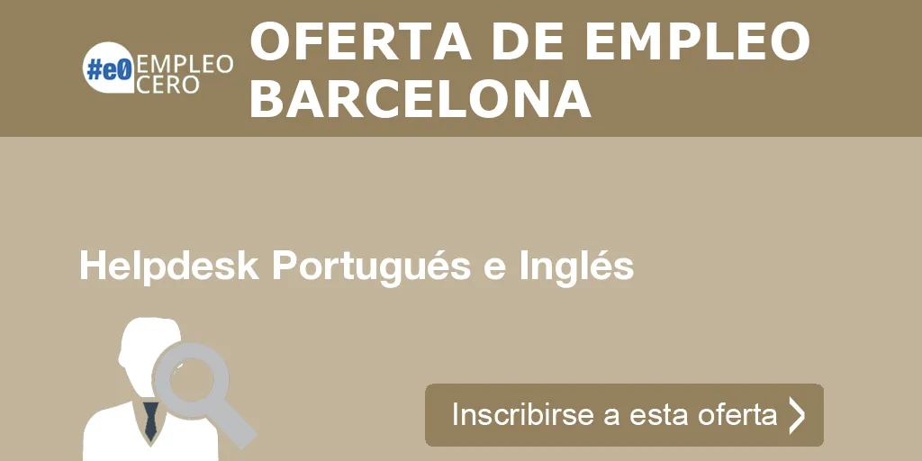 Helpdesk Portugués e Inglés