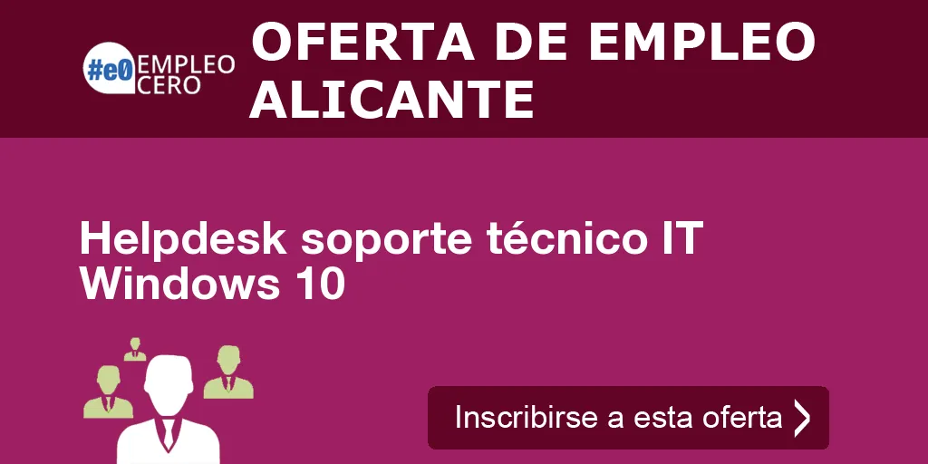 Helpdesk soporte técnico IT Windows 10
