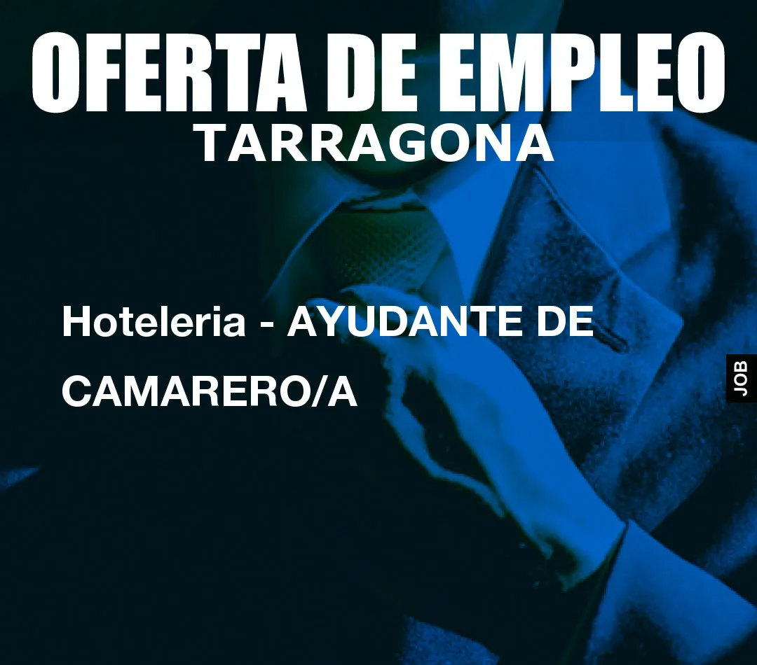 Hoteleria - AYUDANTE DE CAMARERO/A