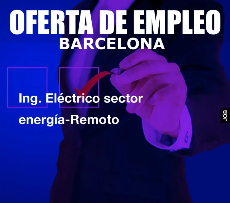 Ing. Eléctrico sector energía-Remoto