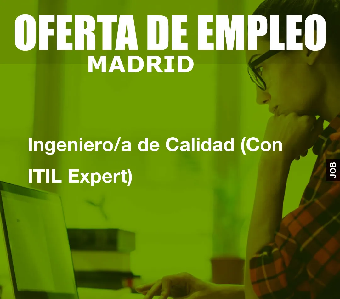 Ingeniero/a de Calidad (Con ITIL Expert)