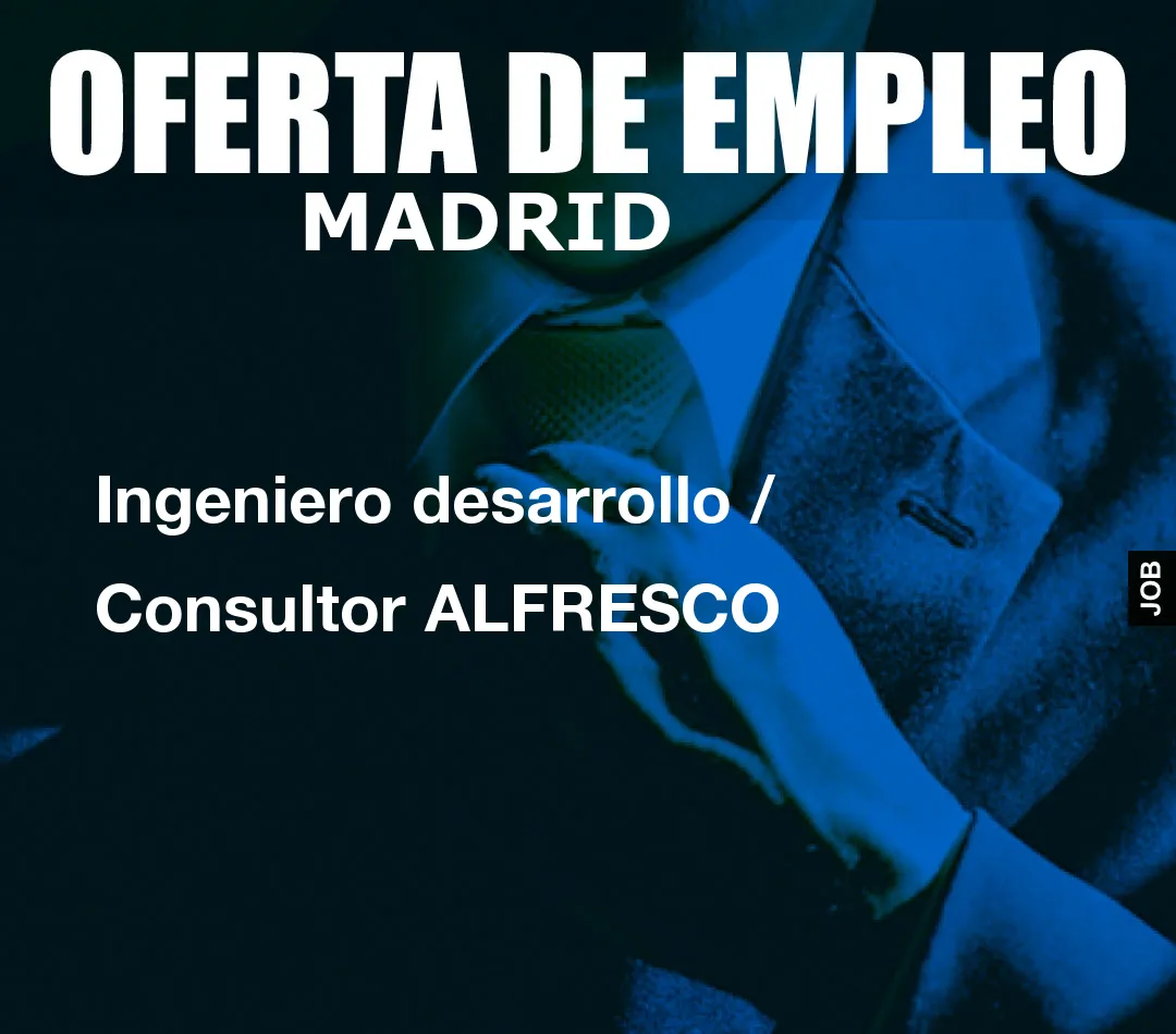 Ingeniero desarrollo / Consultor ALFRESCO
