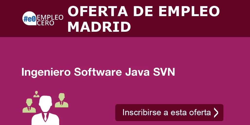 Ingeniero Software Java SVN