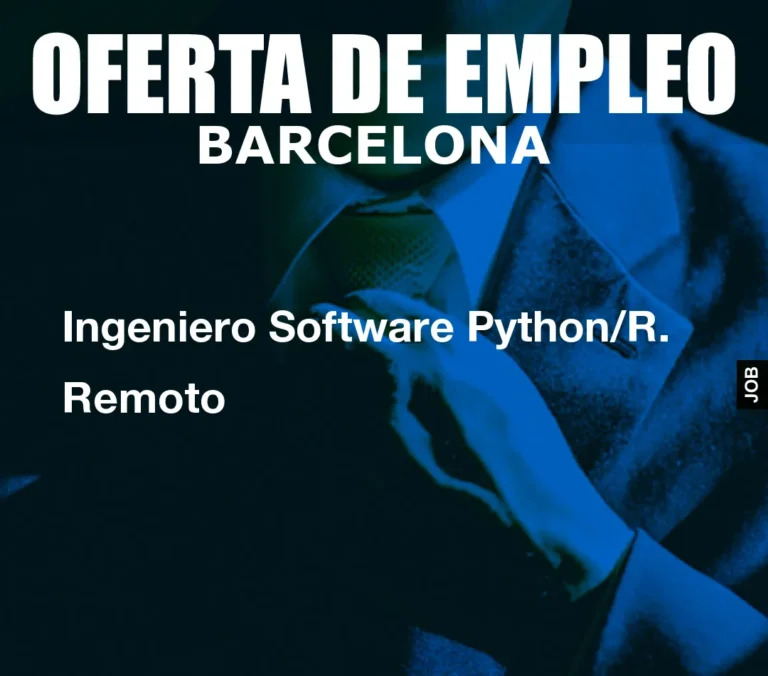 Ingeniero Software Python/R. Remoto