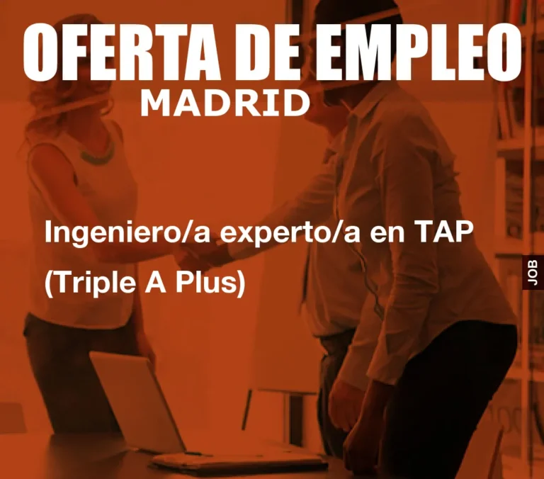 Ingeniero/a experto/a en TAP (Triple A Plus)