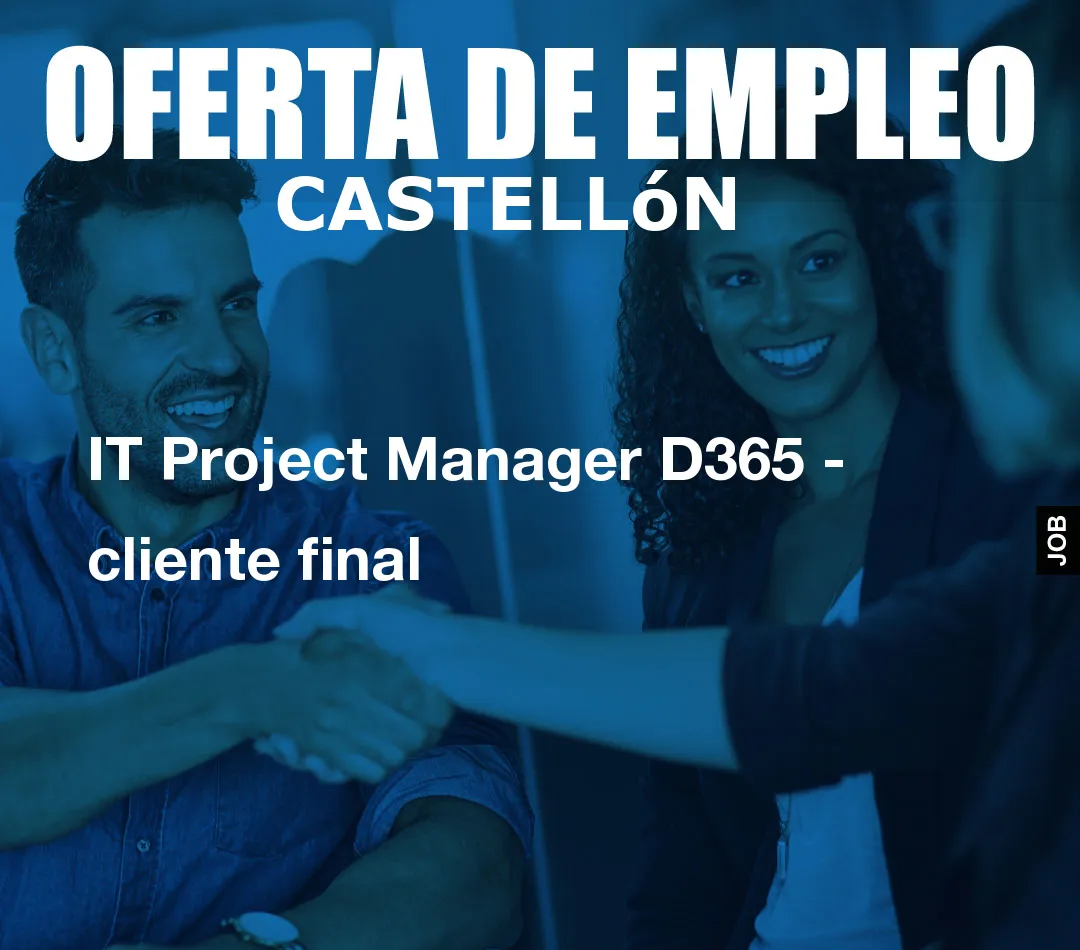 IT Project Manager D365 – cliente final