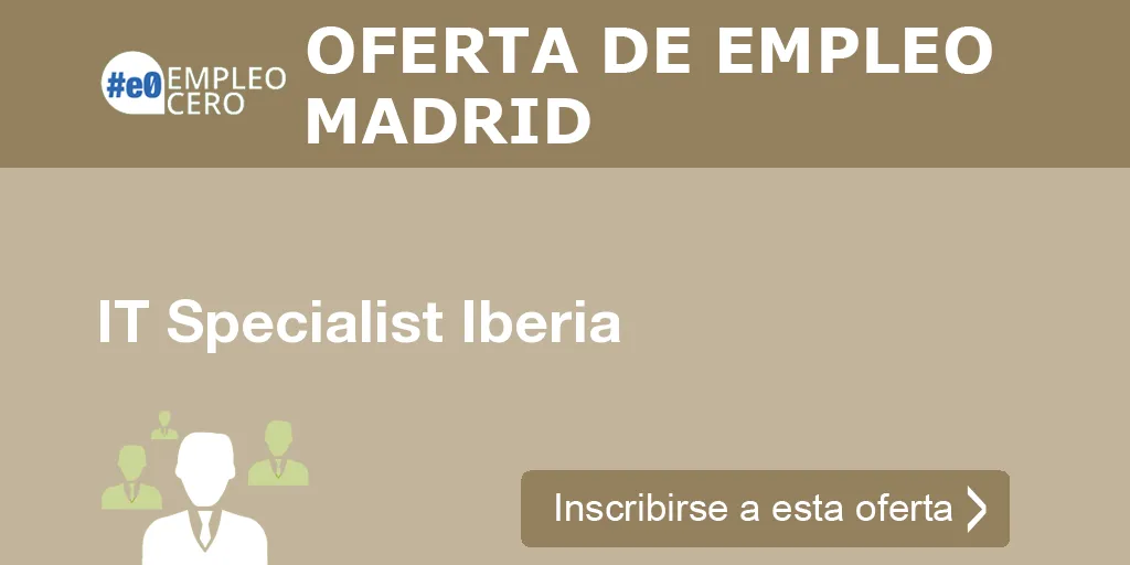 IT Specialist Iberia