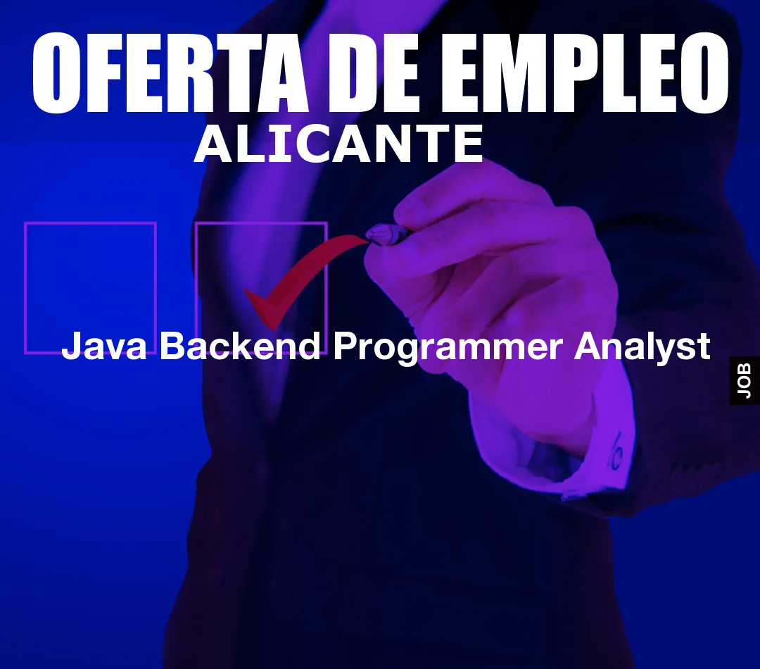 Java Backend Programmer Analyst