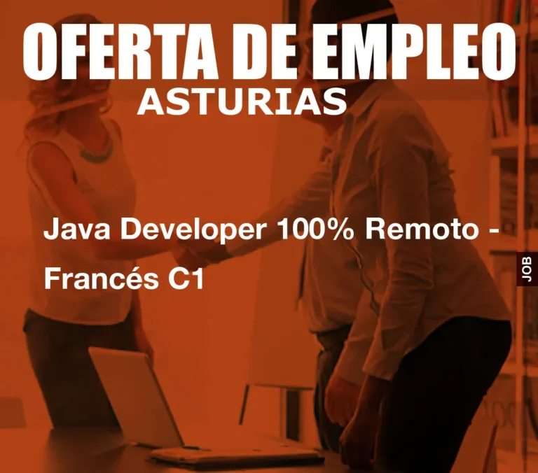 Java Developer 100% Remoto – Francés C1